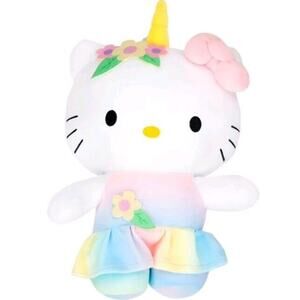Sanrio Hello Kitty 10” Plush Unicorn Stuffed Animal Pastel